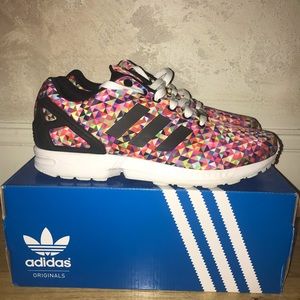 PRE OWNED MEN’S ADIDAS ZX FLUX MULTICOLOR PRISM